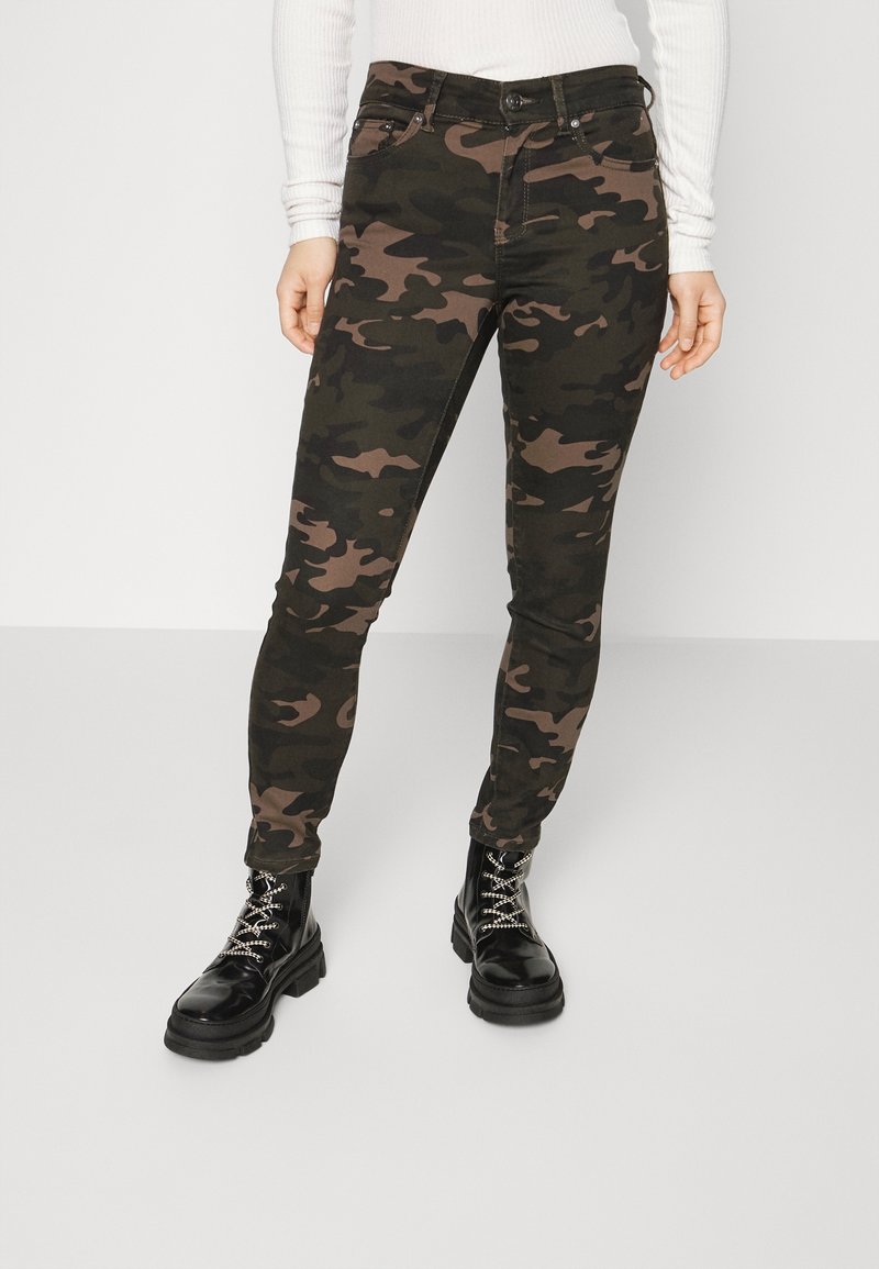 ONLY Petite Tygbyxor - dark grey