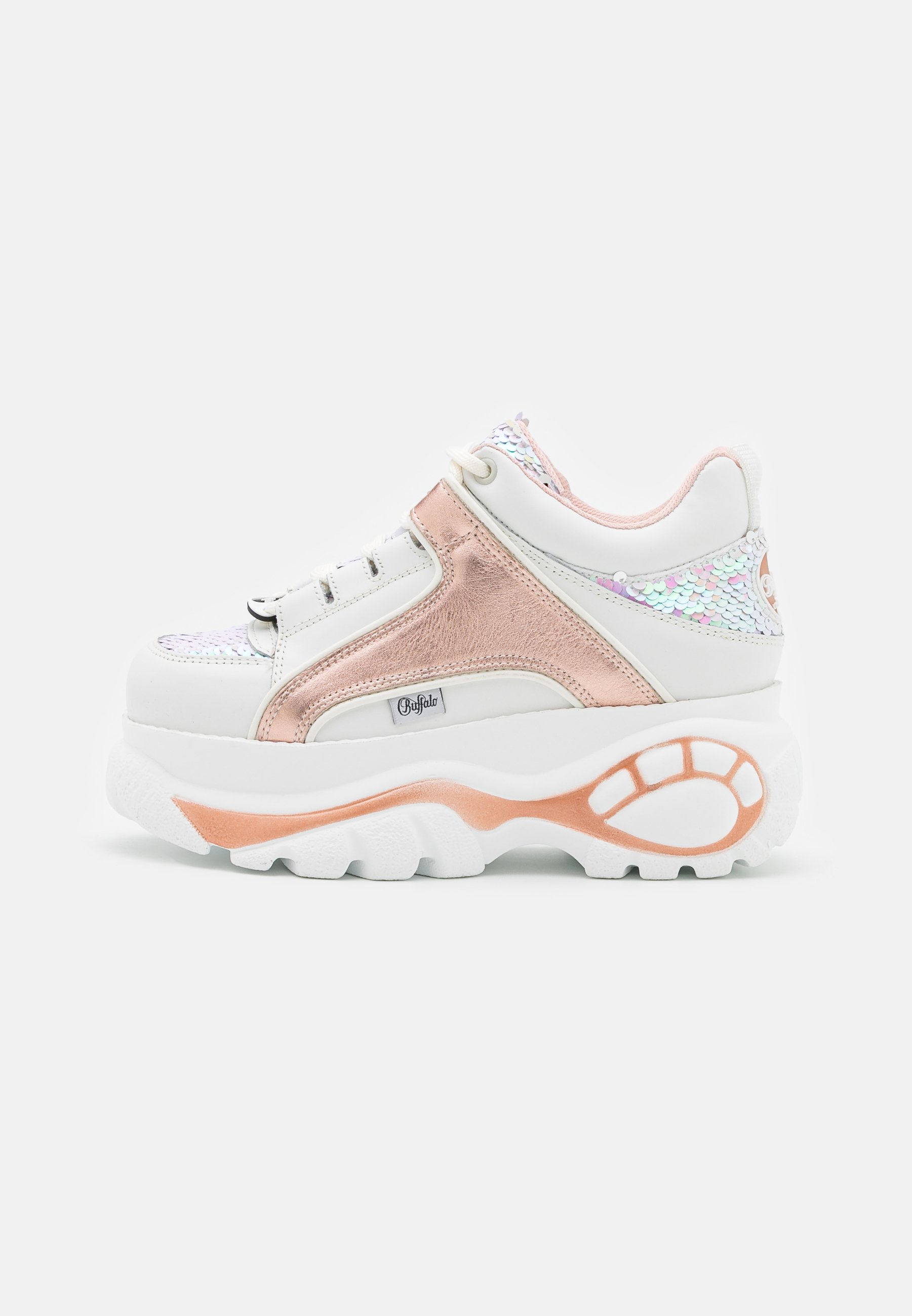 rose gold sparkly trainers