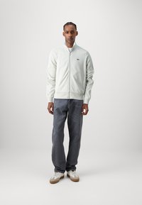 Lacoste Tröja med dragkedja - stone
