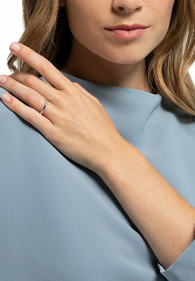 CHRIST Ring - weißgoldfarben