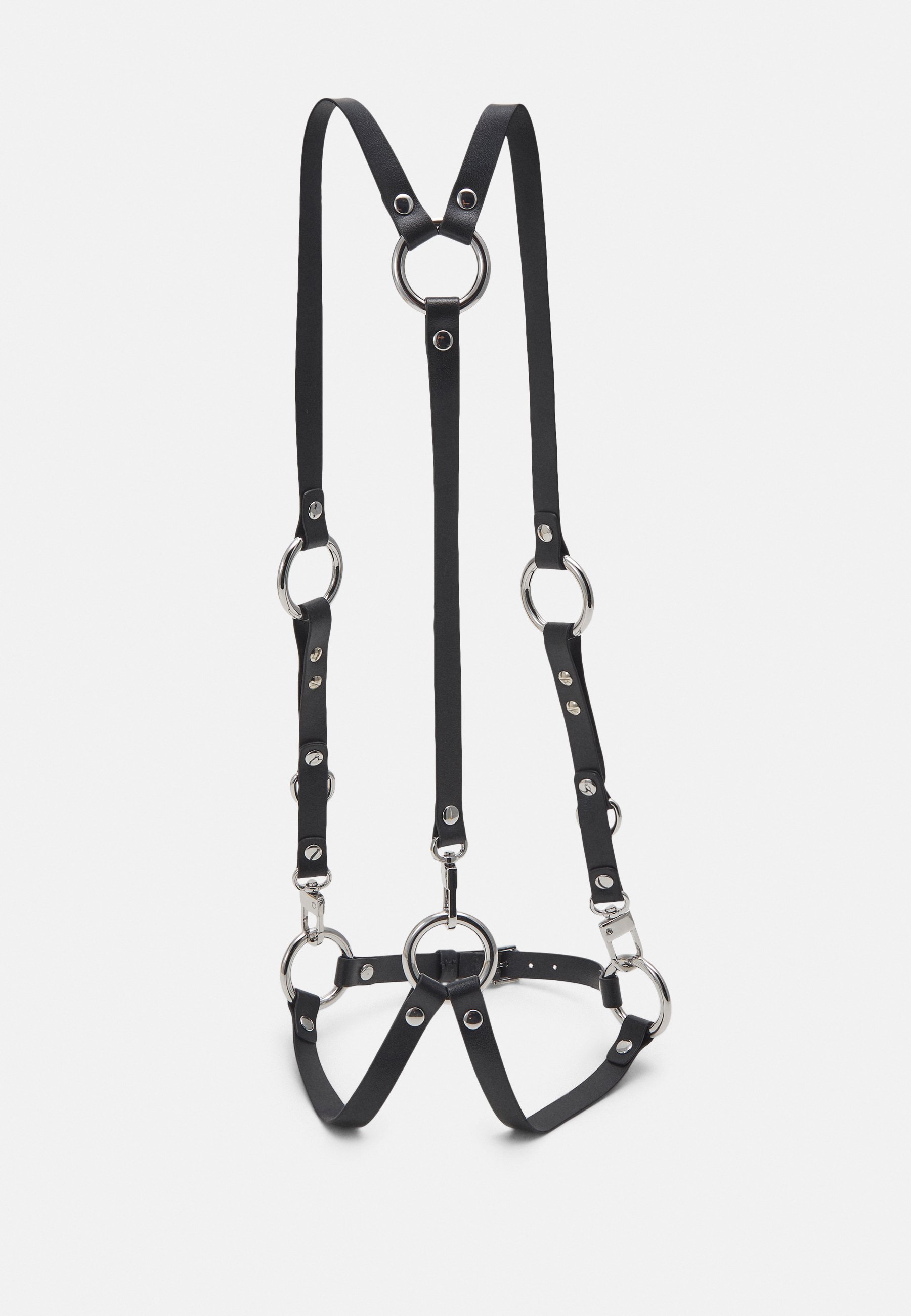 Cintura Donna Liebeskind Pb Belt Studs Gold In Pelle Nera - Taglia S, Decorata Con Borchie Oro - Vita Normale, Senza Cinghia
