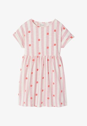 Vertbaudet, Jersey dress - rosa gestreift