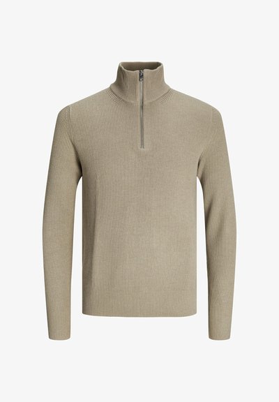 JJEPERFECT HALF ZIP - Pullover - crockery