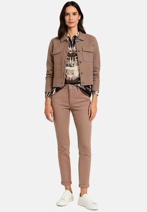 BASIC-MIT WASCHUNG - Jean slim - beige