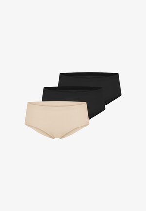 Schiesser, 3ER PACK - Briefs - schwarz/beige
