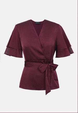 Anna Field by Zalando, CHIFFON SLEEVE - Μπλούζα - burgundy