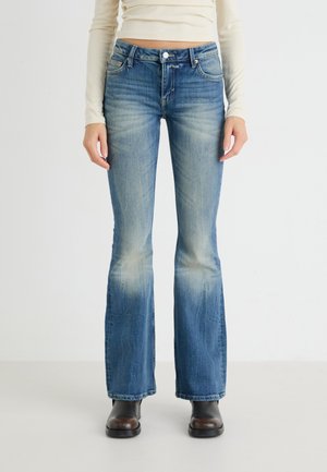 FLAME LOW FLARED - Bootcut jeans - gasoline blue