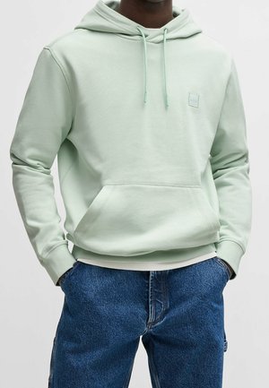 Felpa con cappuccio - light green