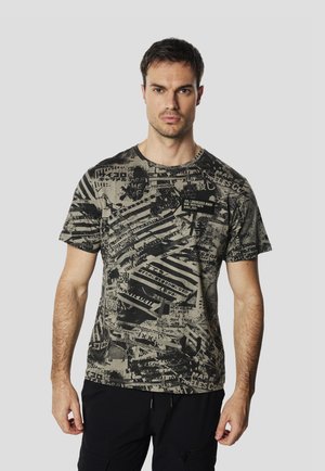 SHORT SLEEVES  - Camiseta estampada - kaki   khaki