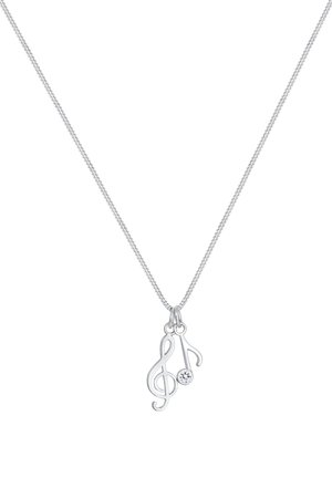 SPARKLING MUSIC CLEF - MIT KRISTALLEN VON SWAROVSKI® - Halskæder - silberfarben
