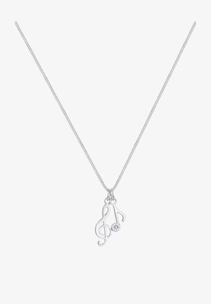 Elli SPARKLING MUSIC CLEF - MIT KRISTALLEN VON SWAROVSKI® - Halskæder - silberfarben