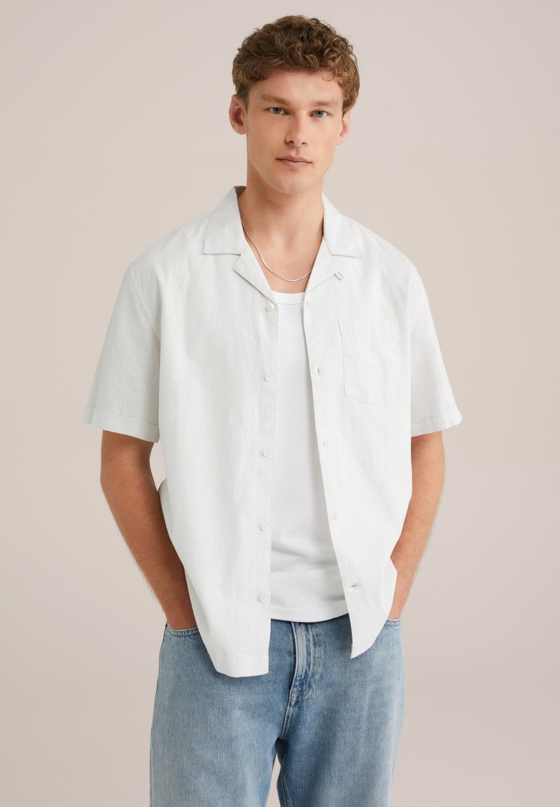 WE Fashion THE LINEN - Camisa - ecru