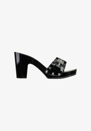 Scholl, PESCURA CAMERON HIGH - Ciabattine con tacco - black