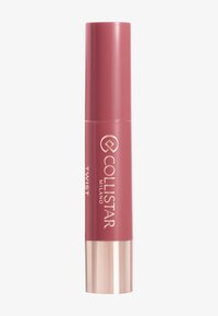 Produkt do ust Collistar Milano Twist w matowej różowej tubce z błyszczącą różowo-złotą podstawą, z mechanizmem wysuwania, który umożliwia łatwe aplikowanie.