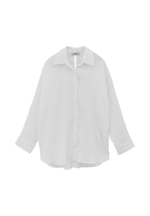 OXXO, OXXO OVERSIZE SHIRT COLLAR SHIRT - Blusa - cloud dancer