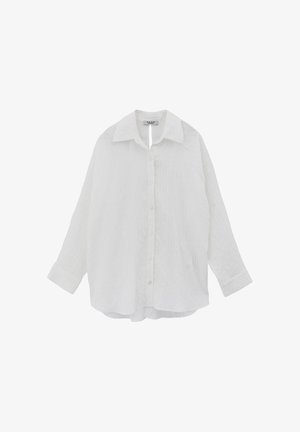 OXXO, OXXO OVERSIZE SHIRT COLLAR SHIRT - Blusa - cloud dancer
