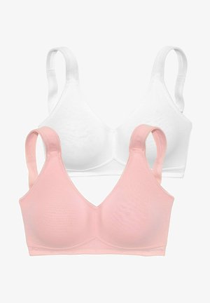 LASCANA 2 PACK - Bustier - rosa weiß