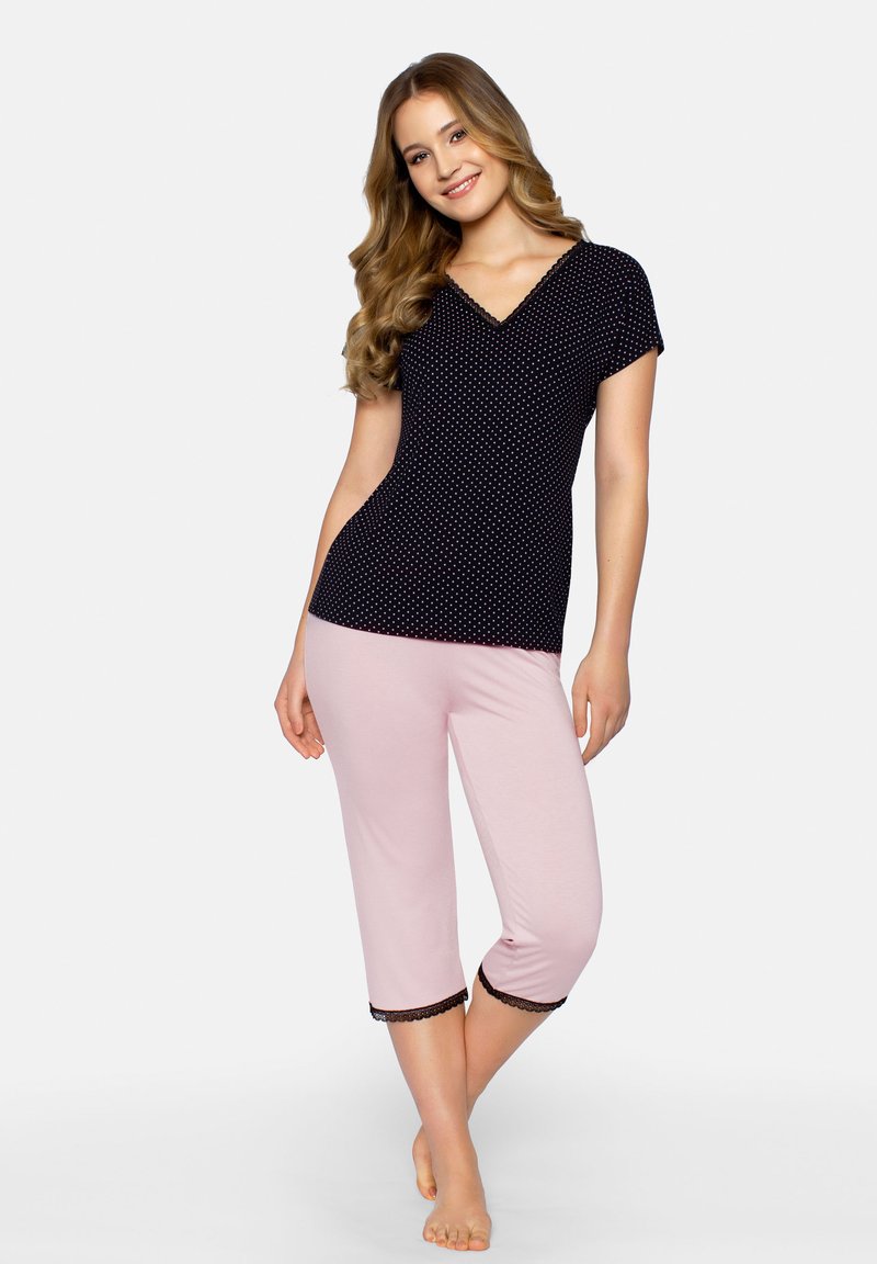 Cool Mama DOTTED PATTERN  - BABELLA SET - Nattøj sæt - black