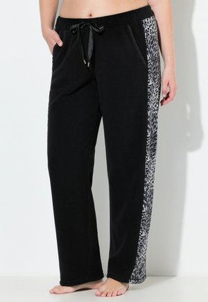 LEOPARD PRINT LOUNGEWEAR  - Nachtwäsche Hose - black