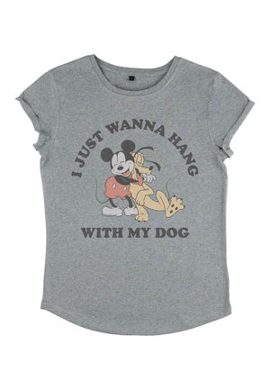 Disney DISNEY CLASSIC MICKEY MICKEY DOG FILL LOVER - Triko s potiskem - melange grey