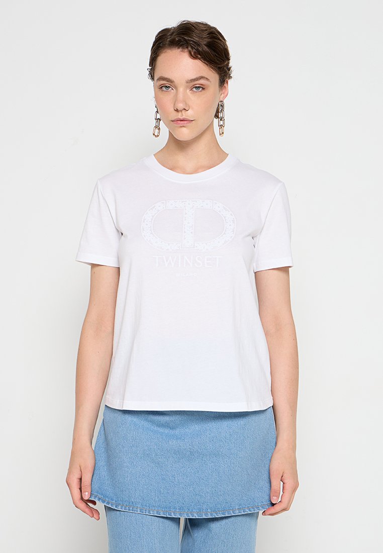 TWINSET T-shirt basic wit TWINSET T-shirt basic wit