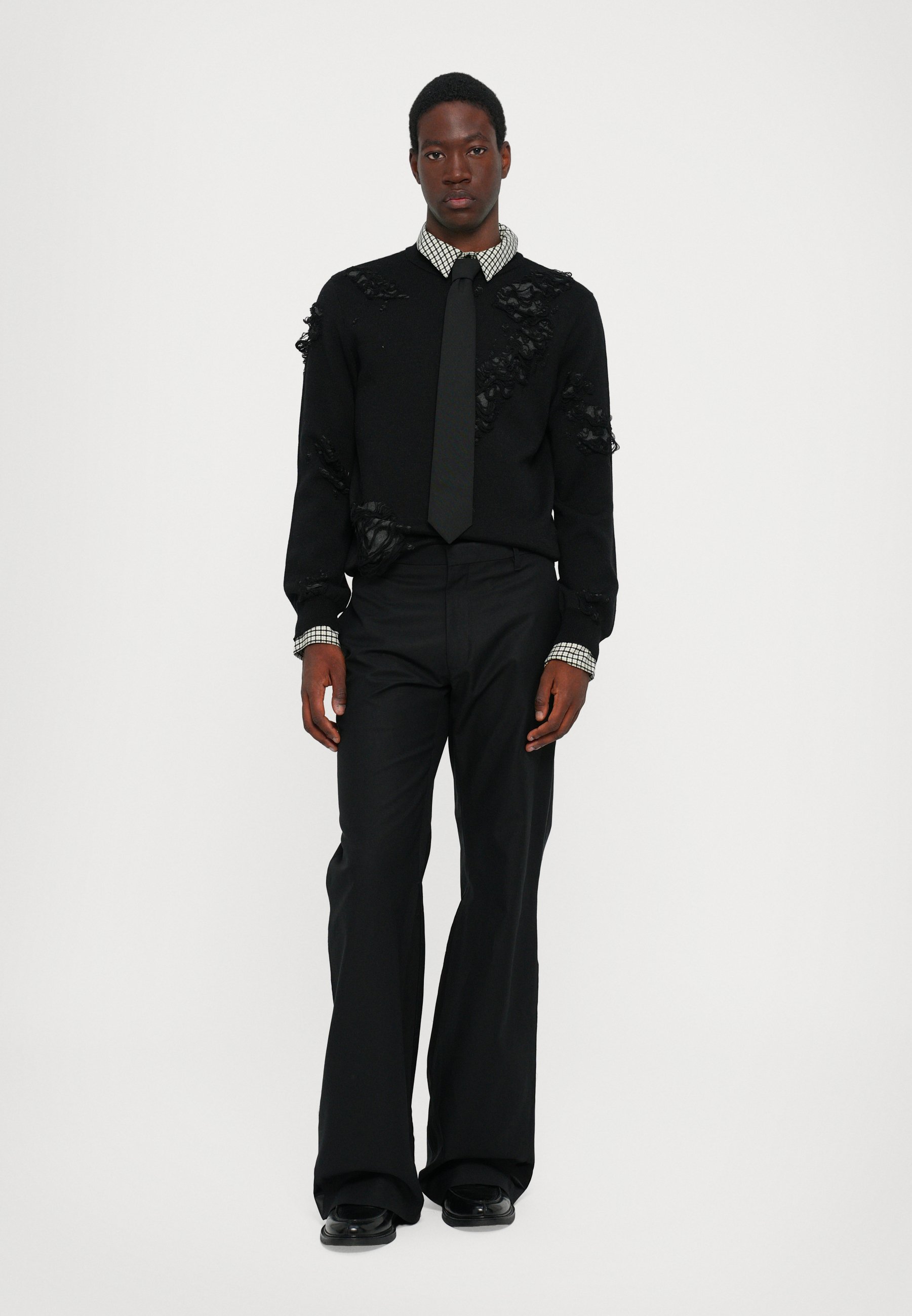 MM6 Maison Margiela Flared Jeans - black - Zalando.co.uk