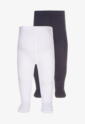 2 PACK - Tights - weiß/marine