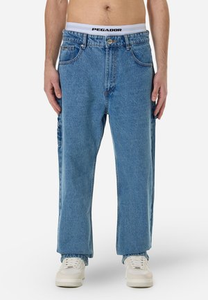 Pegador DAULE BAGGY WORKWEAR - Plati džinsi - blue