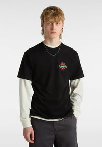 Vans WORMHOLE WARPED SS - Camiseta estampada - black