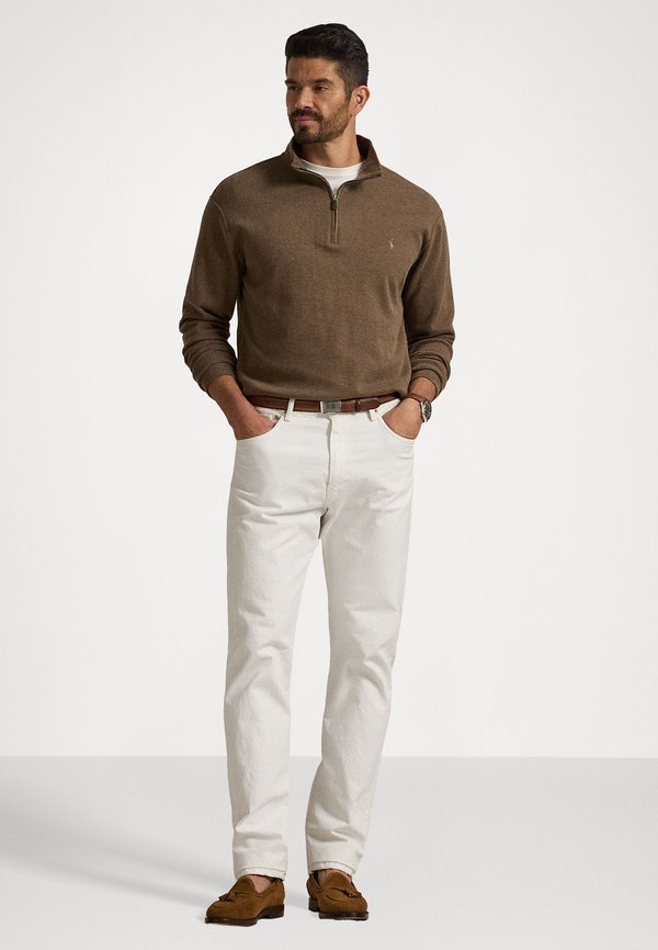 ESTATE-RIB QUARTER-ZIP PULLOVER - Jumper - cedar heather4