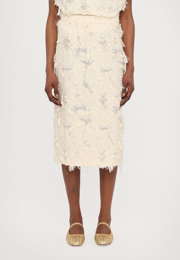 BRUNATE - Pencil skirt - avorio