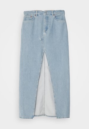 CYNTHIA - Fustă denim - deconstructed blue wash