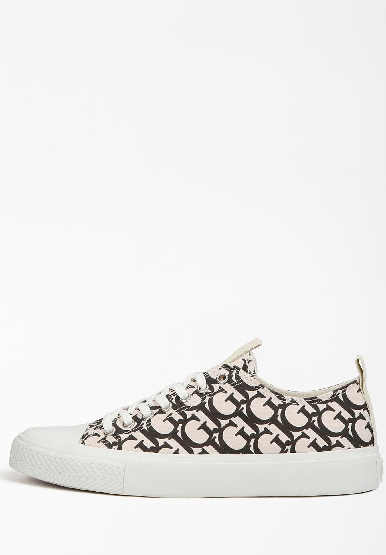 Chaussons Femme GUESS - Design Satiné Avec Strass - Semelle Gomme - Doublure Tissu - Couleur Noir