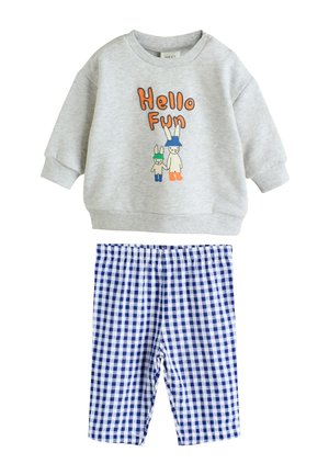 Next, REGULAR FIT -  SET   - Sweatshirt - blue check hello fun