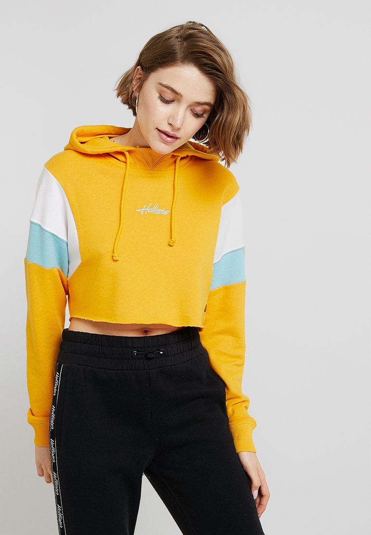 yellow hoodie hollister