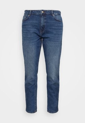 ONLY Carmakoma CARWILLY - Jeans Skinny Fit - washed black/zwart denim