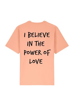 POWER OF LOVE BACK HEAVYWEIGHT - Print T-shirt - light pink
