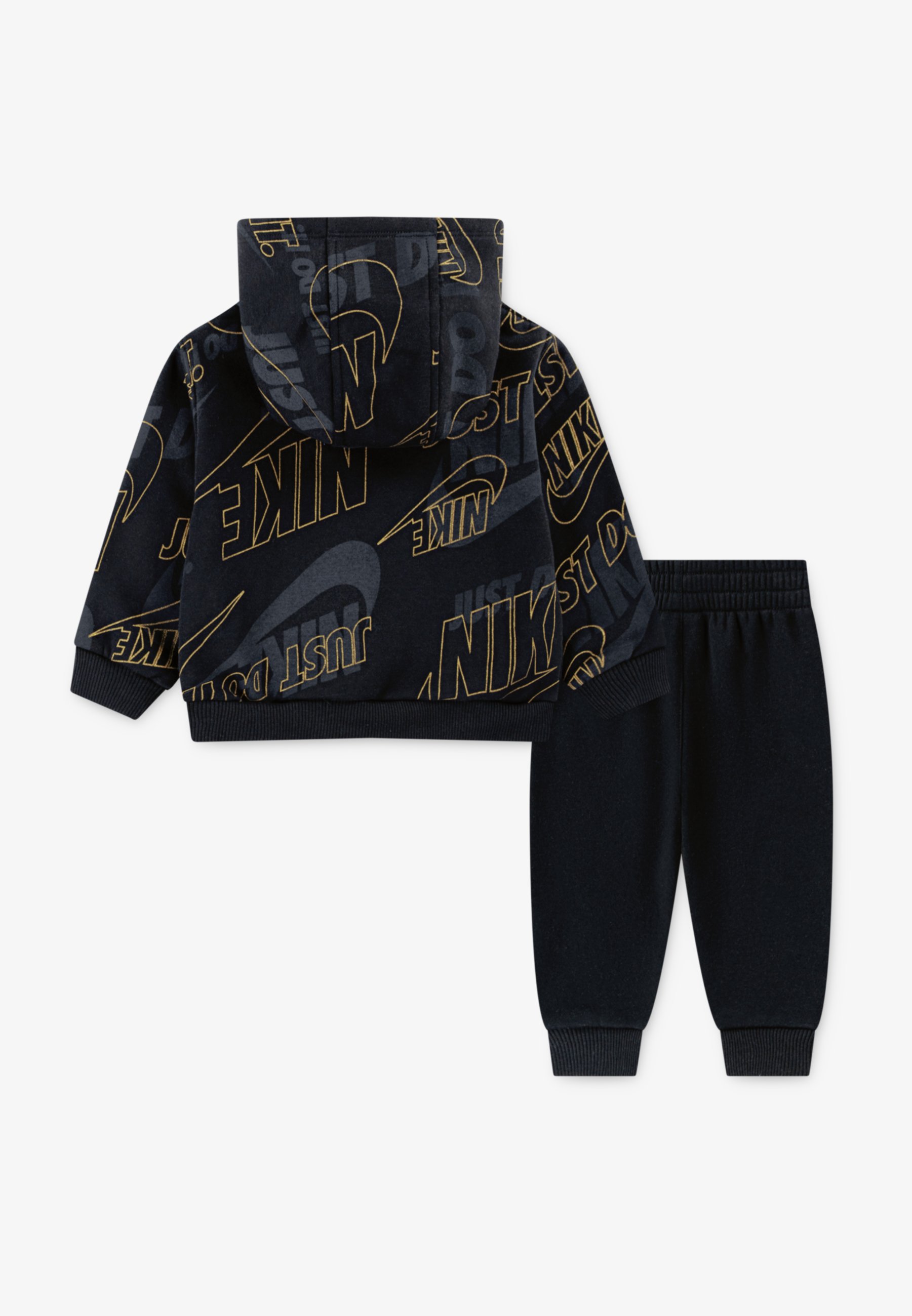 nike black and gold just do it hoodie