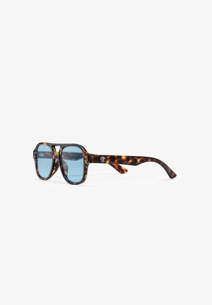 CHPO, COCAS UNISEX - Zonnebril - turtle brown / light blue