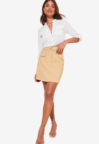 Lipsy ZIP FRONT UTILITY POCKET  - REGULAR FIT - Blúzka - white