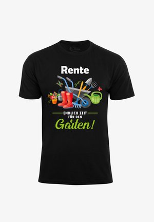 Cotton Prime, RENTE ENDLICH ZEIT FÜR DEN GARTEN - T-Shirt print - schwarz