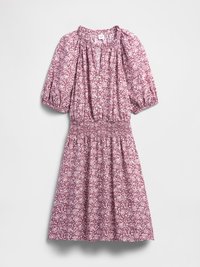 PUFF SMOCKED MINI - Denní šaty - ditsy pink