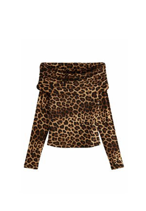 REGULAR FIT - Ilgarankovis viršutinės dalies drabužis - leopard print