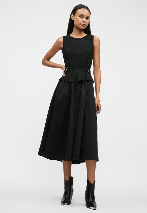 Lauren Ralph Lauren BELTED FAILLE JERSEY COCKTAIL DRESS - Cocktailklnning  - black/svart - Zalando.se