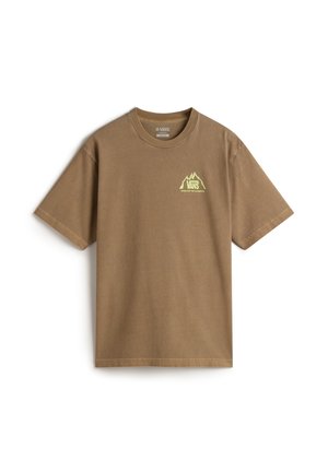 MTE CRESTLINE - Print T-shirt - sepia