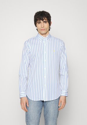 CUSTOM FIT STRIPED STRETCH POPLIN SHIRT - Chemise - harbor island blue/white