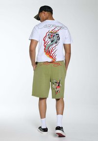 Ed Hardy TRUE TILL DEATH  - Tracksuit bottoms - green