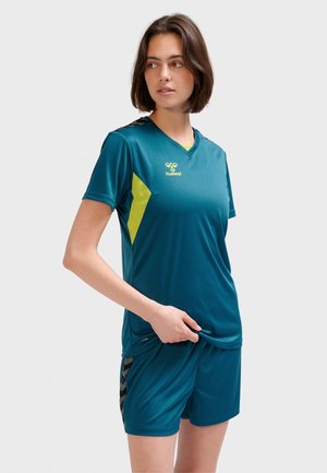 Hummel AUTHENTIC - Sports T-shirt - blue coral sulphur spring