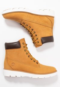 Timberland KEELEY FIELD 6IN - Fűzős bokacsizmák - wheat