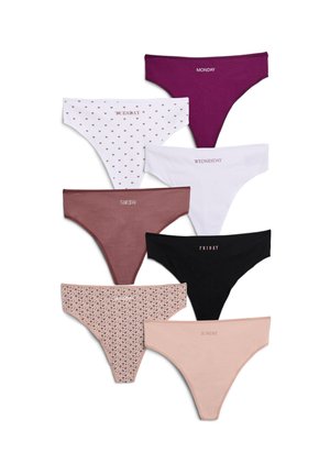 Devoted By Zizzi 7ER-PACK - Perizoma - rose taupe mix